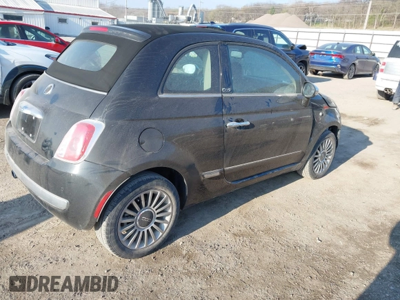2012 FIAT 500 Lounge z VIN 3C3CFFER6CT109290, wystawiony jako IAAI lot #41958577 z przebiegiem 101 803 mil mil oraz . Historia ofert i sprzedaży dostępna na DreamBid. Obrazek 4.