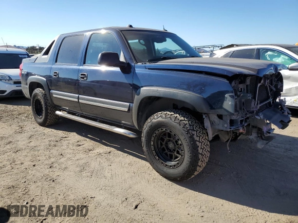 2005 Chevrolet Avalanche Z71 with VIN 3GNEK12Z75G211286, listed as a Copart auction lot 76143034 with 433,502 mi miles and Salvage Title. Bid and sale history available at DreamBid. Image 4.