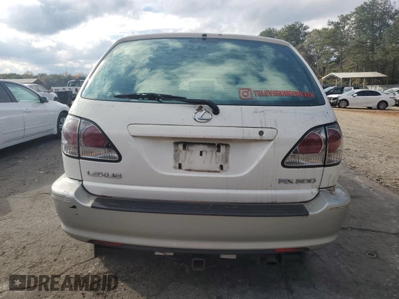 2001 Lexus RX 300 with VIN JTJGF10UX10093095, listed as a Copart auction lot 79844804 with 159,540 mi miles and Salvage Title. Bid and sale history available at carsss.com. Image 6.
