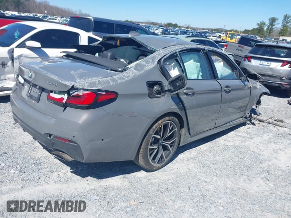 2021 BMW 5 Series 540i xDrive with VIN WBA73BJ09MCG10189, listed as a IAAI auction lot 41810393 with Not provided miles and . Bid and sale history available at DreamBid. Image 4.