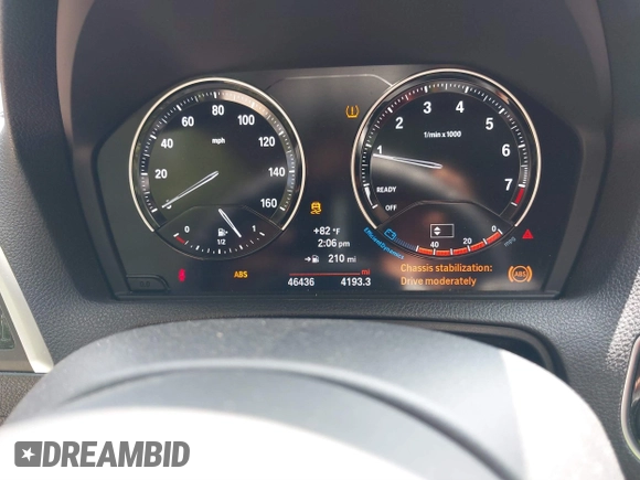 2018 BMW 2 Series M240i with VIN WBA2J5C55JVB27826, listed as a IAAI auction lot 40183646 with 46,436 mi miles. Bid and sale history available at carsss.com. Image 7.