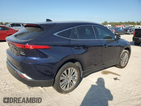 2022 Toyota Venza LE with VIN JTEAAAAH2NJ113067, listed as a Copart auction lot 76097484 with 0 mi miles and Salvage Title. Bid and sale history available at carsss.com. Image 3.