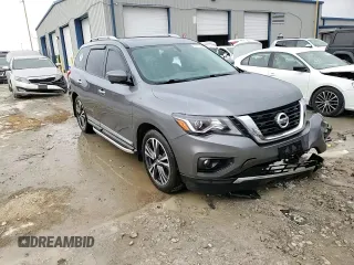 2020 Nissan Pathfinder Platinum with VIN 5N1DR2DM0LC634911, listed as a Copart auction lot 50575835 with 80,597 mi miles and Salvage title. Bid and sale history available at DreamBid. Image 15.