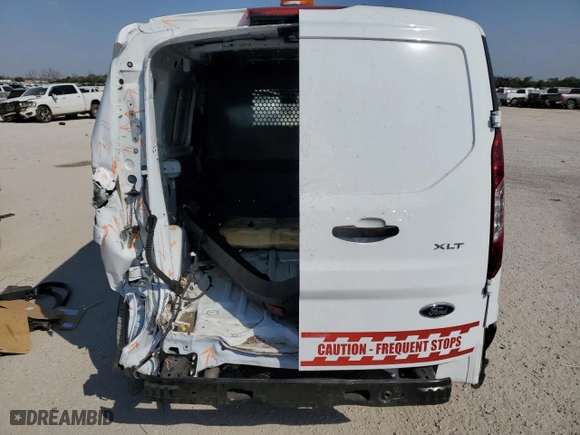 2023 Ford Transit Connect Van XLT with VIN NM0LS7T24P1561509, listed as a Copart auction lot 76519944 with 7,587 mi miles and Salvage Title. Bid and sale history available at carsss.com. Image 6.