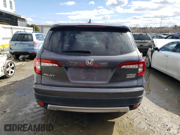 2019 Honda Pilot EX-L z VIN 5FNYF6H56KB067758, wystawiony jako Copart lot #45884515 z przebiegiem 104 662 mil mil oraz Szkoda całkowita • Salvage title. Historia ofert i sprzedaży dostępna na DreamBid. Obrazek 6.