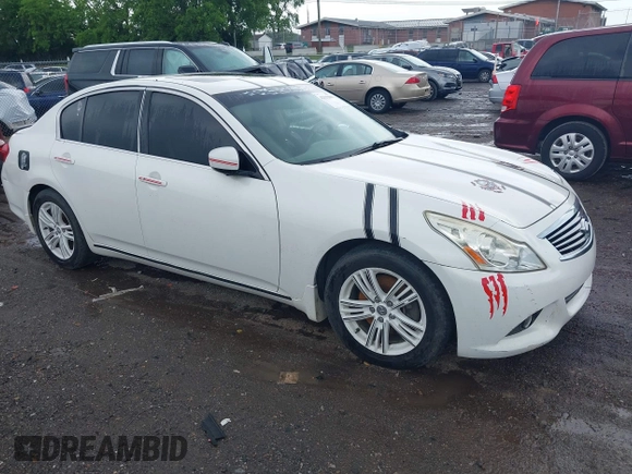 2012 Infiniti G25 Journey with VIN JN1DV6AP0CM700313, listed as a IAAI auction lot 42132045 with 131,210 mi miles and . Bid and sale history available at DreamBid. Image 1.