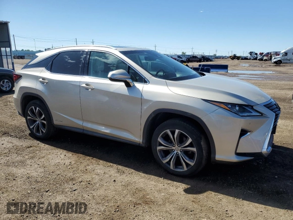 2017 Lexus RX 450h z VIN 2T2BGMCA6HC012036, wystawiony jako Copart lot #57224085 z przebiegiem 101 313 mil mil oraz Szkoda całkowita • Salvage title. Historia ofert i sprzedaży dostępna na DreamBid. Obrazek 4.