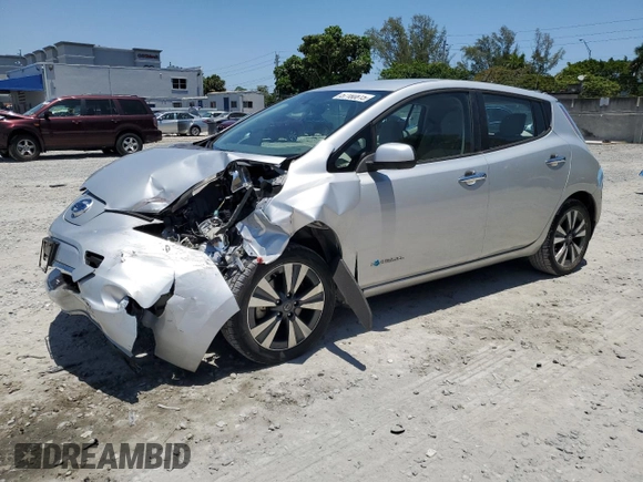 2017 Nissan LEAF SV z VIN 1N4BZ0CP6HC306580, wystawiony jako Copart lot #57180815 z przebiegiem 41 896 mil mil oraz Szkoda całkowita • Salvage title. Historia ofert i sprzedaży dostępna na DreamBid. Obrazek 1.