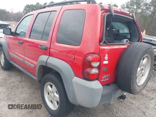 2005 Jeep Liberty Sport with VIN 1J4GL48KX5W540134, listed as a IAAI auction lot 41763890 with 191,262 mi miles. Bid and sale history available at carsss.com. Image 3.