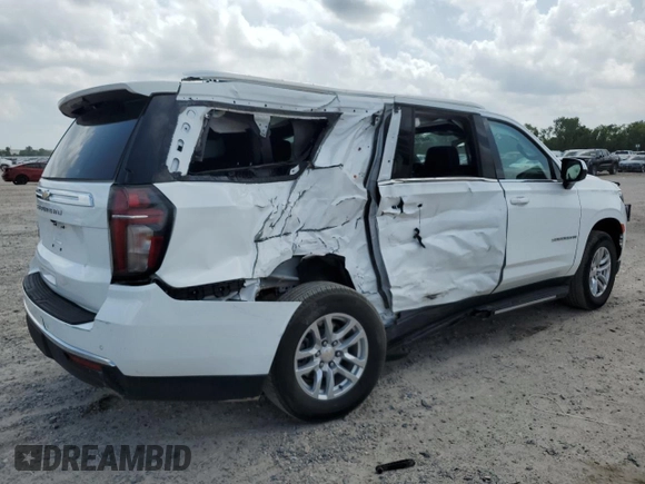 2023 Chevrolet Suburban LS z VIN 1GNSKBKD6PR109736, wystawiony jako Copart lot #54401815 z przebiegiem 26 871 mil mil oraz Szkoda całkowita • Salvage title. Historia ofert i sprzedaży dostępna na DreamBid. Obrazek 3.
