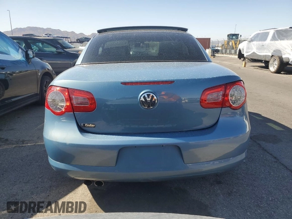2007 Volkswagen Eos 3.2L with VIN WVWDB71F67V032777, listed as a Copart auction lot 53684035 with 98,537 mi miles and Salvage Title. Bid and sale history available at DreamBid. Image 6.