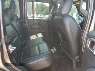 2018 Jeep Wrangler Unlimited Sahara with VIN 1C4HJXEG5JW221302, listed as a Copart auction lot 58010785 with 96,211 mi miles and Salvage title. Bid and sale history available at DreamBid. Image 10.