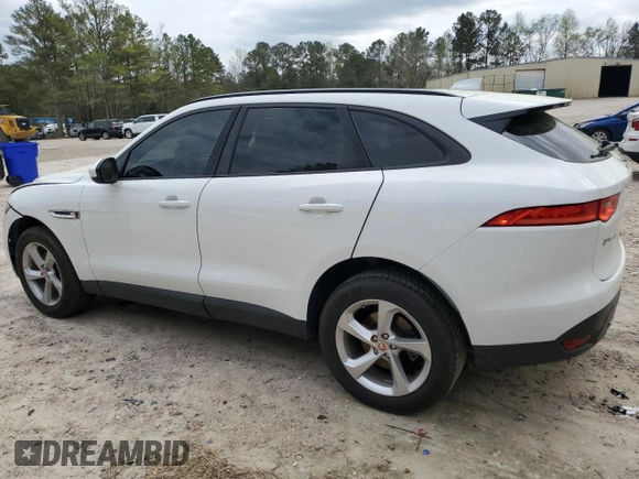 2018 Jaguar F-Pace 25t Premium with VIN SADCJ2FX2JA259633, listed as a Copart auction lot 50873505 with 117,812 mi miles and Salvage title. Bid and sale history available at DreamBid. Image 2.