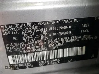 2024 Toyota RAV4 Hybrid XLE Premium with VIN 2T3B6RFV6RW066043, listed as a Copart auction lot 43470115 with 9,454 mi miles and Salvage Title. Bid and sale history available at DreamBid. Image 14.