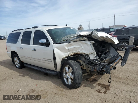 2010 Chevrolet Suburban LTZ with VIN 1GNUKKE39AR173515, listed as a Copart auction lot 48370555 with 0 mi miles and Salvage Title. Bid and sale history available at carsss.com. Image 4.