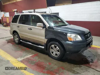 2005 Honda Pilot EX-L z VIN 5FNYF18685B063243, wystawiony jako Copart lot #52329165 z przebiegiem 200 020 mil mil oraz Czysty tytuł • Clean title. Historia ofert i sprzedaży dostępna na DreamBid. Obrazek 4.