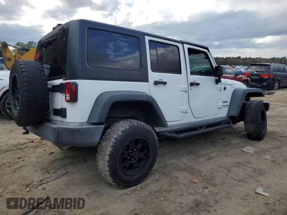 2018 Jeep Wrangler Unlimited Sport S with VIN 1C4BJWDGXJL849522, listed as a Copart auction lot 48964995 with 104,910 mi miles and Salvage title. Bid and sale history available at DreamBid. Image 3.