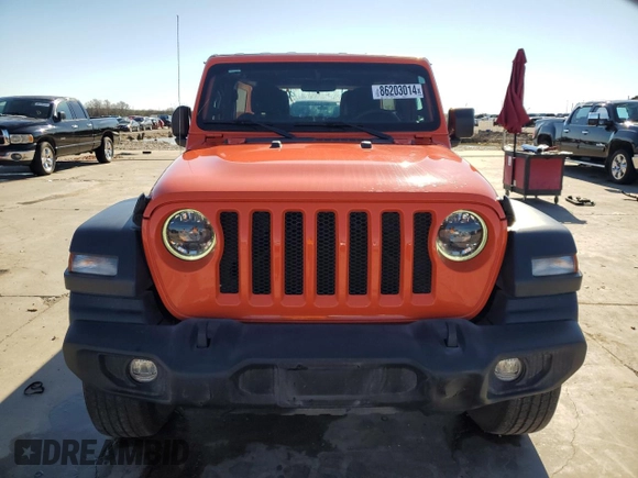 2023 Jeep Wrangler Willys with VIN 1C4HJXDN2PW686743, listed as a Copart auction lot 86203014 with 14,034 mi miles and Clean Title. Bid and sale history available at DreamBid. Image 5.
