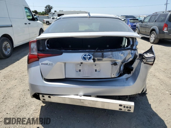 2020 Toyota Prius L Eco z VIN JTDKARFU0L3113339, wystawiony jako Copart lot #59635135 z przebiegiem 46 189 mil mil oraz Szkoda całkowita • Salvage title. Historia ofert i sprzedaży dostępna na DreamBid. Obrazek 6.
