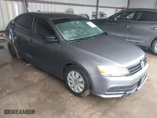 2015 Volkswagen Jetta Sedan 2.0L S w/Technology with VIN 3VW2K7AJ1FM357791, listed as a IAAI auction lot 41448912 with 71,700 mi miles. Bid and sale history available at carsss.com. Image 1.