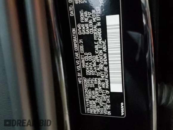 2021 Volvo XC40 Momentum z VIN YV4162UK2M2562967, wystawiony jako Copart lot #85643554 z przebiegiem 25 497 mil mil oraz Szkoda całkowita • Salvage title. Historia ofert i sprzedaży dostępna na DreamBid. Obrazek 13.