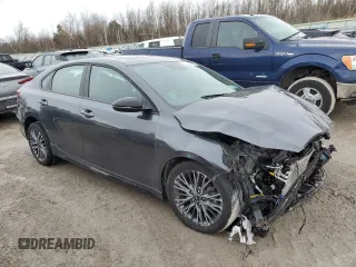 2024 Kia Forte GT-Line with VIN 3KPF54AD0RE761524, listed as a Copart auction lot 47493845 with 4,644 mi miles and Salvage Title. Bid and sale history available at carsss.com. Image 4.