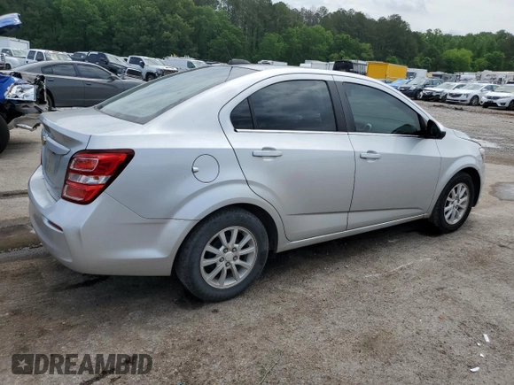 2020 Chevrolet Sonic LT with VIN 1G1JD5SB1L4108704, listed as a Copart auction lot 54554725 with 58,900 mi miles and Salvage title. Bid and sale history available at DreamBid. Image 3.