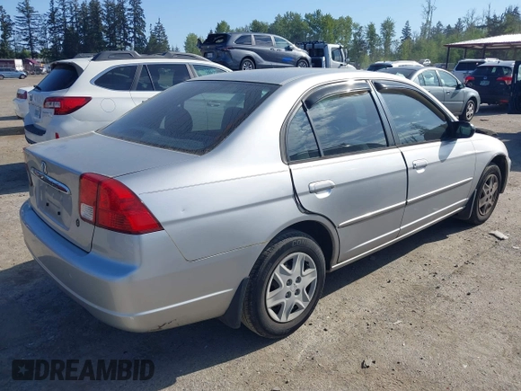 2003 Honda Civic LX with VIN JHMES16503S000239, listed as a IAAI auction lot 42184911 with 148,257 mi miles and . Bid and sale history available at DreamBid. Image 4.