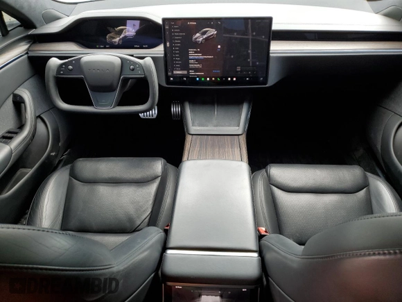 2021 Tesla Model S Long Range with VIN 5YJSA1E51MF453924, listed as a Copart auction lot 53486495 with 48,599 mi miles and Salvage title. Bid and sale history available at DreamBid. Image 8.