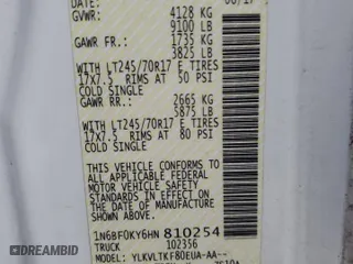 2017 Nissan NV Cargo SV with VIN 1N6BF0KY6HN810254, listed as a Copart auction lot 84880484 with 0 mi miles and Salvage Title. Bid and sale history available at carsss.com. Image 13.