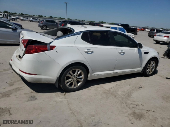 2013 Kia Optima EX with VIN 5XXGN4A75DG100148, listed as a Copart auction lot 53297565 with 160,553 mi miles and Salvage Title. Bid and sale history available at carsss.com. Image 3.