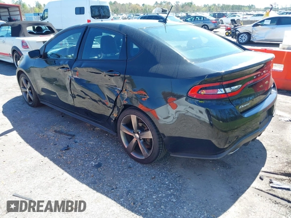 2015 Dodge Dart GT with VIN 1C3CDFEB2FD205663, listed as a IAAI auction lot 41795614 with 108,714 mi miles. Bid and sale history available at carsss.com. Image 3.
