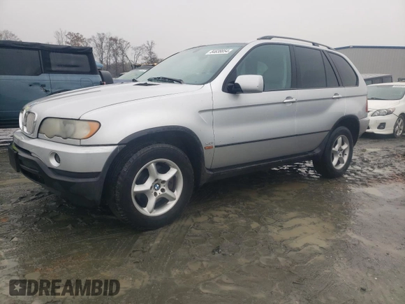 2002 BMW X5 3.0i with VIN 5UXFA53542LP29033, listed as a Copart auction lot 84638854 with 123,542 mi miles and Clean Title. Bid and sale history available at carsss.com. Image 1.