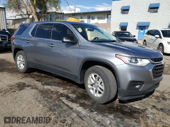 2021 Chevrolet Traverse LS with VIN 1GNERFKW9MJ200804, listed as a Copart auction lot 54784495 with 108,839 mi miles and Salvage title. Bid and sale history available at DreamBid. Image 4.