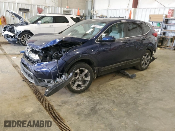 2018 Honda CR-V EX-L with VIN 7FARW2H8XJE067627, listed as a Copart auction lot 49353755 with 82,833 mi miles and Salvage Title. Bid and sale history available at carsss.com. Image 1.