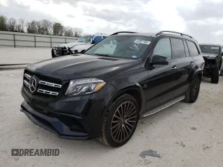 2018 Mercedes-Benz GLS with VIN 4JGDF7FE2JB024457, listed as a Copart auction lot 42387763 with 81,239 mi miles. Bid and sale history available at carsss.com. Image 1.