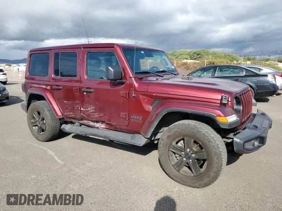2021 Jeep Wrangler Unlimited Sahara High Altitude z VIN 1C4HJXEN1MW822550, wystawiony jako Copart lot #79073794 z przebiegiem 42 258 mil mil oraz Szkoda całkowita • Salvage title. Historia ofert i sprzedaży dostępna na DreamBid. Obrazek 4.