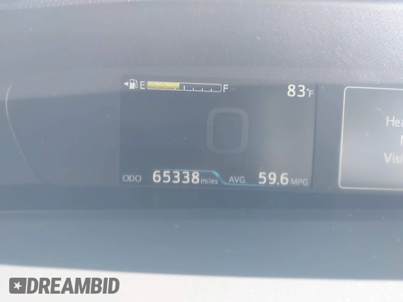 2022 Toyota Prius L Eco z VIN JTDKAMFU6N3177732, wystawiony jako IAAI lot #42504790 z przebiegiem 65 338 mil mil oraz . Historia ofert i sprzedaży dostępna na DreamBid. Obrazek 7.