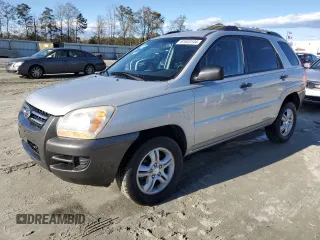 2006 Kia Sportage LX with VIN KNDJF723667250958, listed as a Copart auction lot 81933144 with 166,292 mi miles and Salvage Title. Bid and sale history available at DreamBid. Image 1.