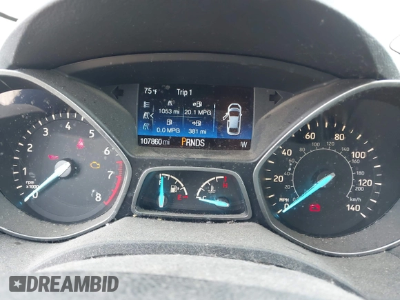 2017 Ford Escape SE with VIN 1FMCU0GD4HUC27041, listed as a IAAI auction lot 42127328 with 107,860 mi miles. Bid and sale history available at carsss.com. Image 7.