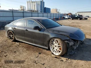 2017 Audi S7 Premium Plus with VIN WAUWFAFC3HN119608, listed as a Copart auction lot 73214104 with 52,809 mi miles and Salvage Title. Bid and sale history available at carsss.com. Image 4.