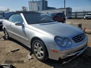 2004 Mercedes-Benz CLK 320 with VIN WDBTK65G94T018208, listed as a Copart auction lot 76074114 with 62,358 mi miles and Non Repairable. Bid and sale history available at DreamBid. Image 4.