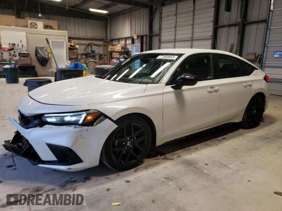 2023 Honda Civic Sport with VIN 19XFL2H80PE019334, listed as a Copart auction lot 77380663 with 3,229 mi miles and Salvage Title. Bid and sale history available at DreamBid. Image 1.