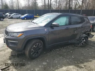 2021 Jeep Compass Trailhawk with VIN 3C4NJDDB7MT602800, listed as a Copart auction lot 50056865 with 68,794 mi miles and Salvage title. Bid and sale history available at DreamBid. Image 1.