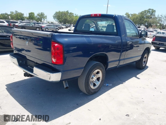 2007 Dodge 1500 ST with VIN 1D7HA16K57J625857, listed as a IAAI auction lot 42167518 with 103,880 mi miles. Bid and sale history available at carsss.com. Image 4.