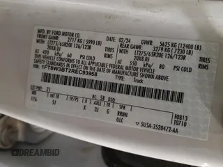 2024 Ford F-350 XL with VIN 1FT8W3BT2REC93958, listed as a Copart auction lot 47363735 with 17,143 mi miles and Salvage Title. Bid and sale history available at DreamBid. Image 14.