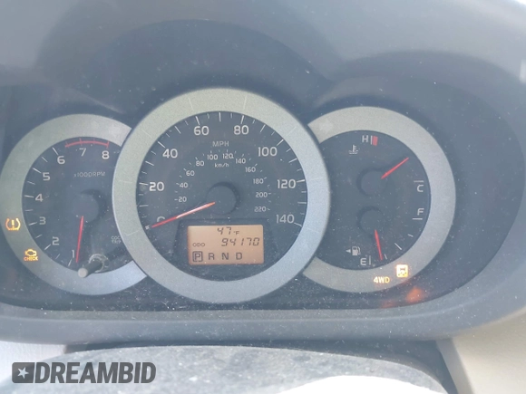 2009 Toyota RAV4 with VIN JTMBF33V395006715, listed as a IAAI auction lot 41999398 with 94,170 mi miles. Bid and sale history available at carsss.com. Image 7.