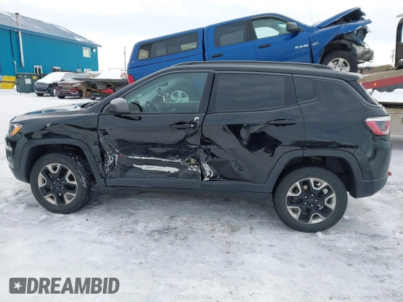 2018 Jeep Compass Trailhawk with VIN 3C4NJDDB3JT450932, listed as a IAAI auction lot 41616316 with 107,198 mi miles and . Bid and sale history available at DreamBid. Image 14.