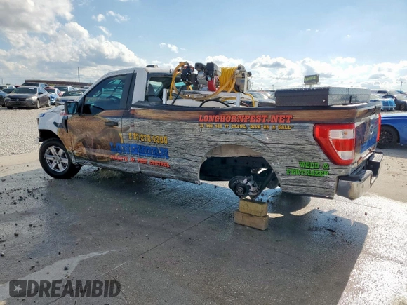 2023 Ford F-150 XL with VIN 1FTMF1CB6PKE64993, listed as a Copart auction lot 56198495 with 41,376 mi miles and Salvage title. Bid and sale history available at DreamBid. Image 2.