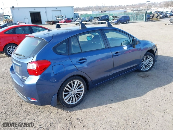 2012 Subaru Impreza Wagon 2.0i Premium with VIN JF1GPAF65CH208057, listed as a IAAI auction lot 41774058 with 93,335 mi miles. Bid and sale history available at carsss.com. Image 4.